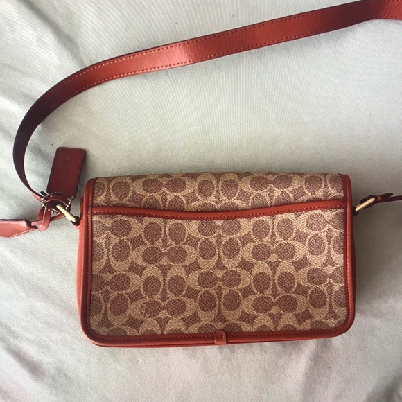 Coach Studio Shoulder Bag In Signature Canvas Brass/Tan/Rust - Picture 3 of 6